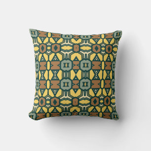 Coussin Motif géométrique rétro unique, couteaux vintages