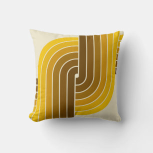 Coussin Motif géométrique rétro vintage des années 70