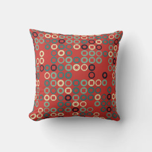 Coussin Motif géométrique sans couture avec éléments color