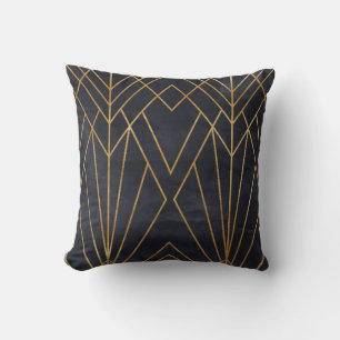 Coussin Motif géométrique transparent sur texture papier.