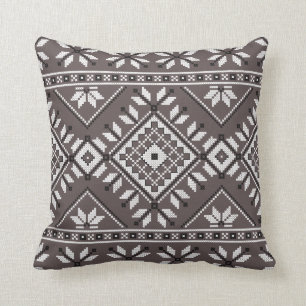 Coussin Motif géométrique tribal indigène de sud-ouest