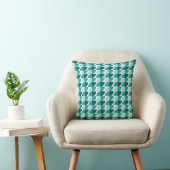 Coussin motif géométrique turquoise (Chaise)