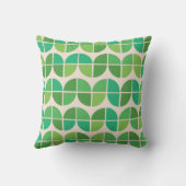 Coussin Motif géométrique vert citron vert de milieu de si (Verso)