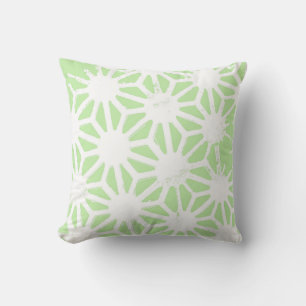 Coussin Motif géométrique vert pomme