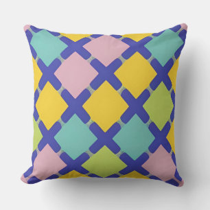 Coussin Motif géométrique vibrant Abstrait coloré