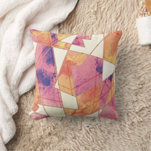 Coussin Motif géométrique Washed Out