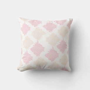 Coussin Motif géométrique zigzag – Diamant texturé moderne