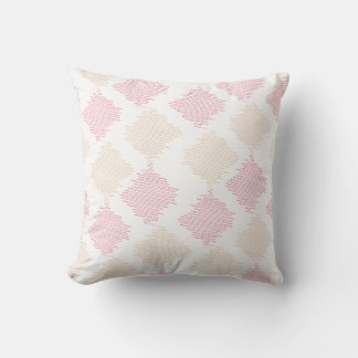 Coussin Motif géométrique zigzag – Diamant texturé moderne