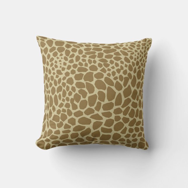Coussin Motif Giraffe (Recto)