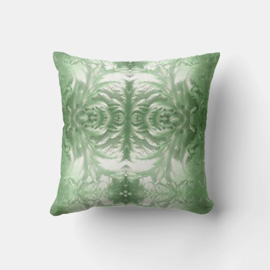 Coussin motif glace vert (Verso)
