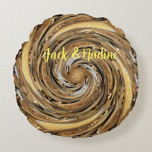 Coussin motif Gold (Devant)