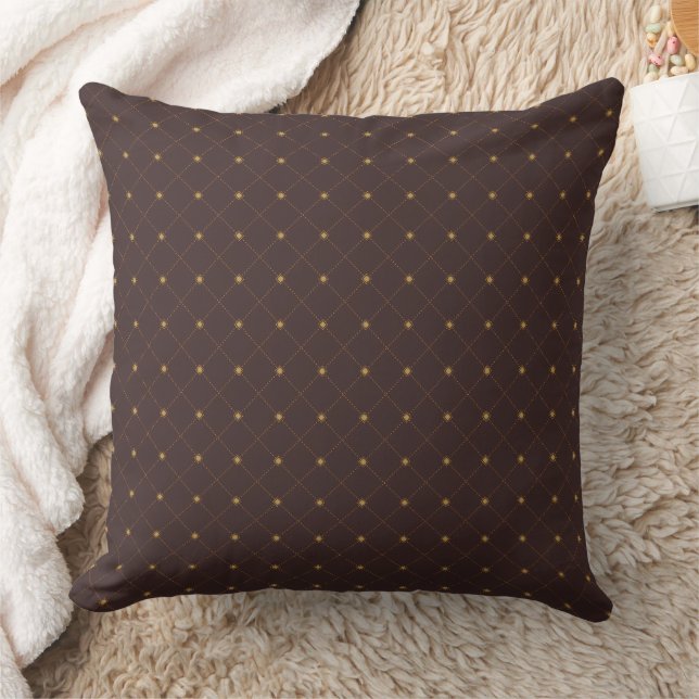 Coussin Motif Gold Diamond (Couverture)