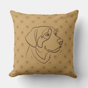 Coussin Motif Golden Retriever