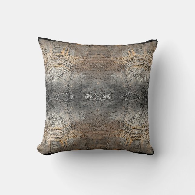 Coussin Motif Gopher Tortoise Shell (Recto)