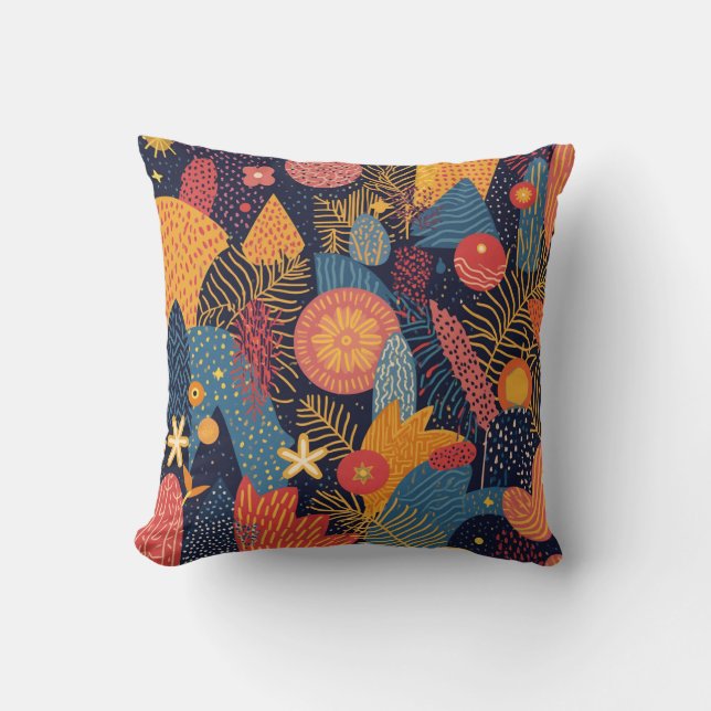 Coussin motif graphique (Recto)
