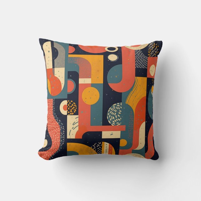 Coussin motif graphique (Recto)