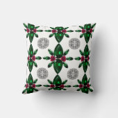 Coussin Motif Green & Red Gemstone (Verso)