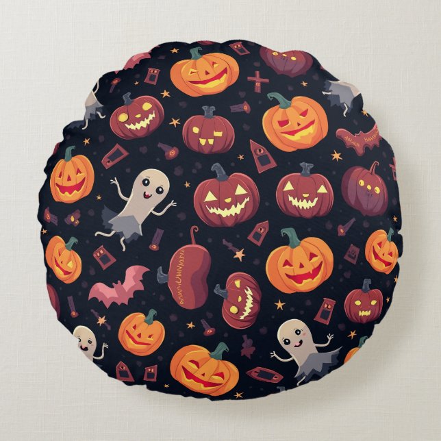 Coussin motif Halloween (Devant)