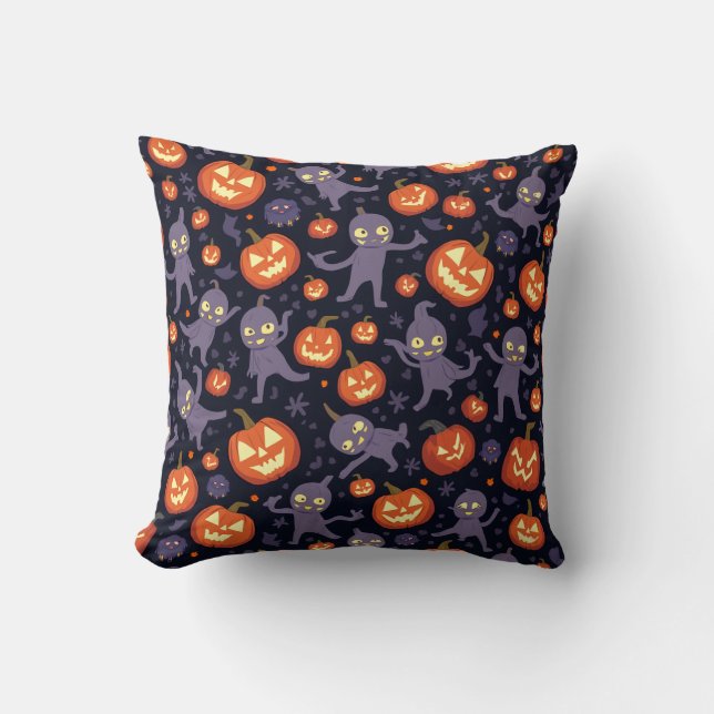 Coussin motif Halloween (Recto)