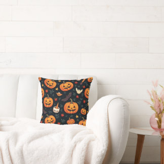 Coussin Motif Halloween - Décor Éffrayant et amusa