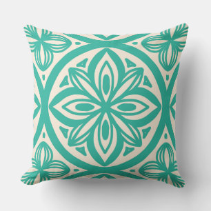 Coussin Motif hawaïen Retro les années 50
