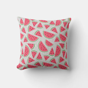 Coussin Motif heureux de pastèque - choisissez votre
