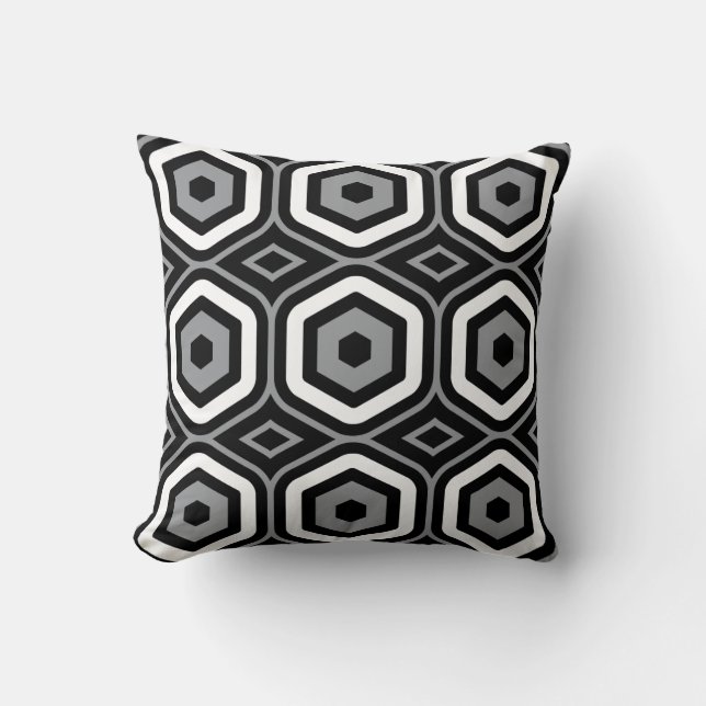 Coussin Motif hexagonal (Recto)
