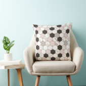 Coussin Motif hexagonal en marbre géométrique moderne (Chaise)