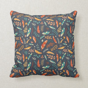 Coussin Motif hippie de plume de Boho
