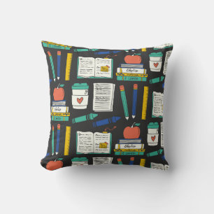 Coussin Motif illustré de retour à l'école