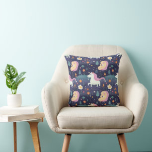 Coussin Motif Imaginaire Unicorn