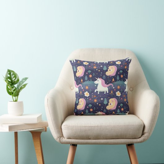 Coussin Motif Imaginaire Unicorn (Chaise)