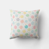 Coussin Motif imparfait à points pastel (Verso)