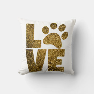 Coussin Motif imprimé patte de chien décoratif