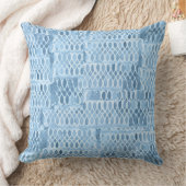 Coussin Motif Inspiré de Dentelle Bleue (Couverture)