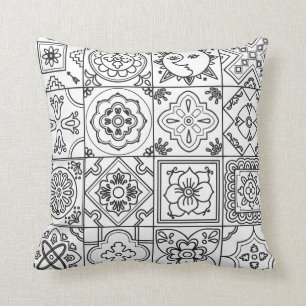 Coussin Motif inspiré de Talavera