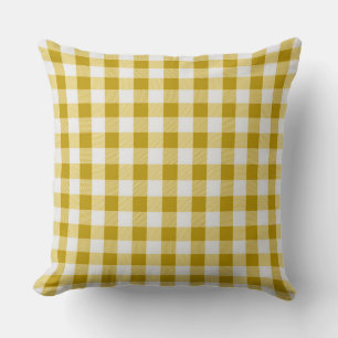 Coussin Motif Jaune de la moutarde classique de l'oreiller