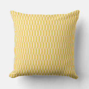 Coussin Motif jaune d'échelles de poissons