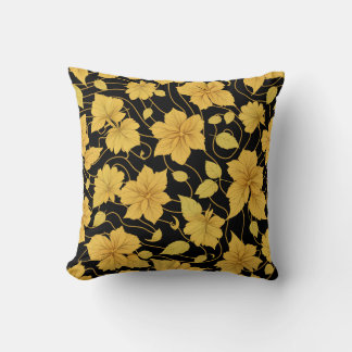 Coussin Motif jaune et noir