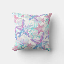 Motif jolie étoile de mer rose
