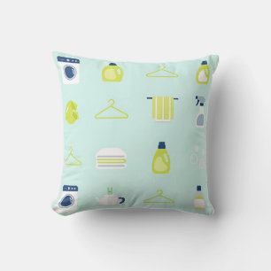 Coussin Motif Jour de Lessive Frais