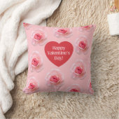 Coussin Motif Joyeuse Saint-Valentin 2024 Fond (Couverture)