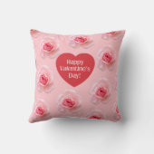 Coussin Motif Joyeuse Saint-Valentin 2024 Fond (Verso)