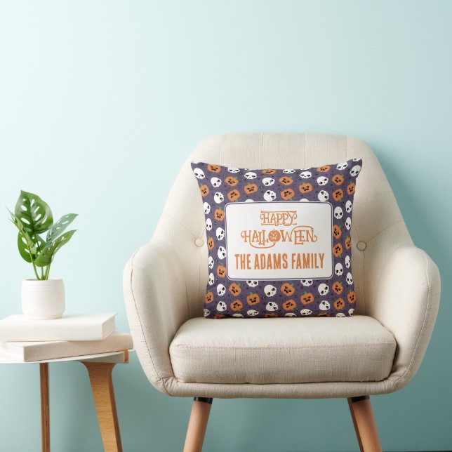 Coussin Motif Kawaii Halloween (Chaise)