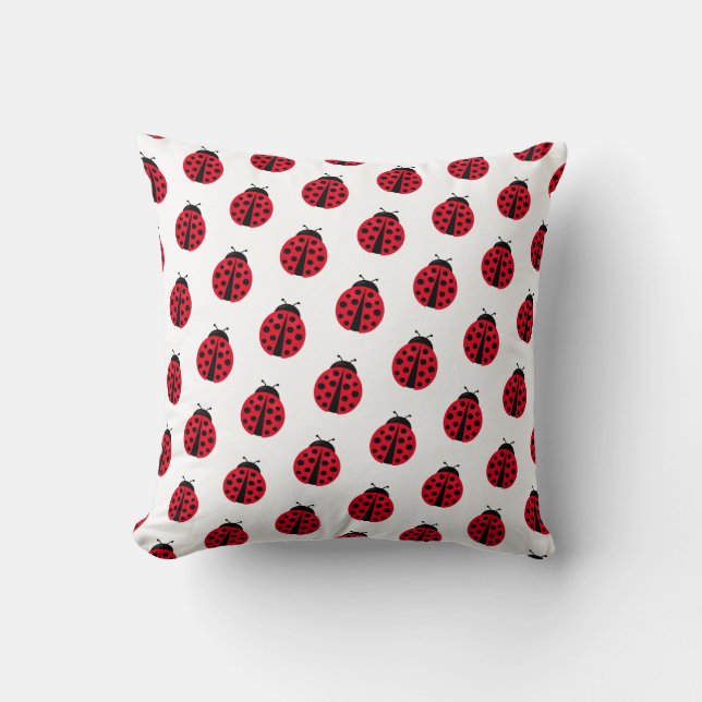 Coussin motif ladybug graphique moderne (Recto)