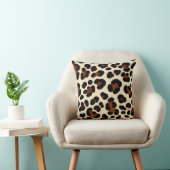 coussin motif léopard. (Chaise)