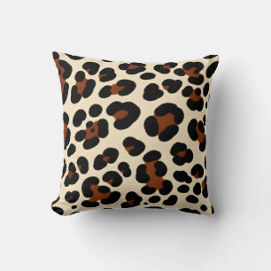coussin motif léopard.
