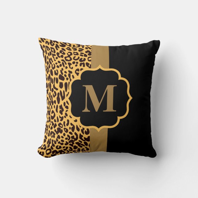 Coussin Motif léopard (Recto)