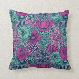 Coussin Motif lumineux élégant des fleurs magnifiques