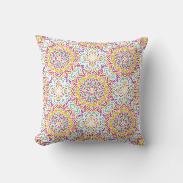 Coussin Motif Mandala (Recto)